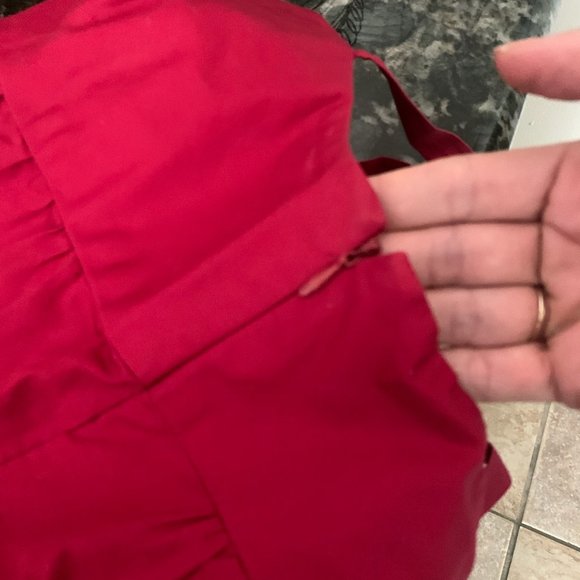 Ann Taylor Loft Dress Cranberry Size 4 - Picture 2 of 4